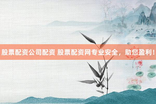 股票配资公司配资 股票配资网专业安全，助您盈利！