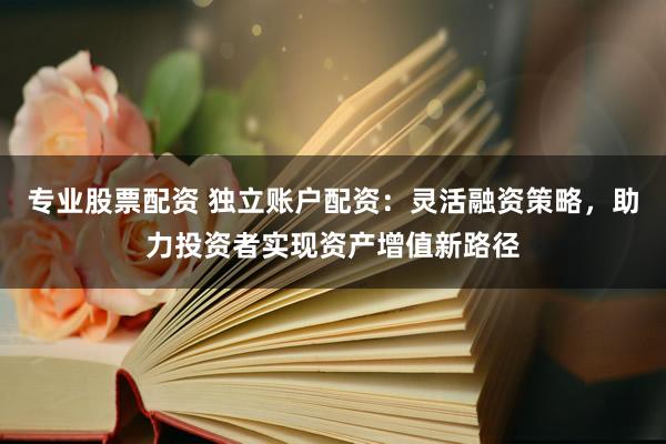 专业股票配资 独立账户配资：灵活融资策略，助力投资者实现资产增值新路径