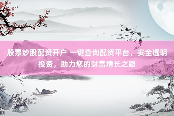 股票炒股配资开户 一键查询配资平台，安全透明投资，助力您的财富增长之路